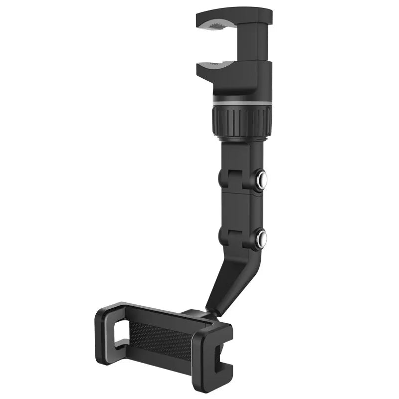Rearview Mirror Phone Holder 360° Rotatable and Retractable Car Phone Mount Multifunctional Rear View Mirror Holder for All Car Quick Pick Grocers
