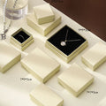 12pack White Simple Luxury Box Dark Green Paper Jewellry  Rings Earrings Bracelet Necklace Display Case Jewelry Organizer Boxes Purest Peak