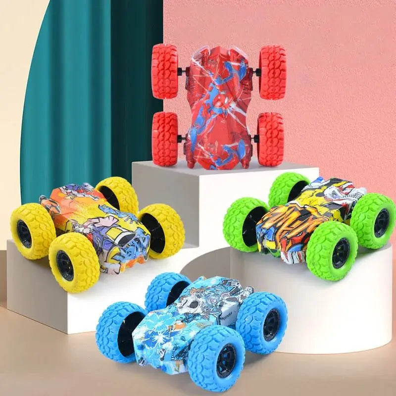 Children's toy car fun double-sided car inertial safety anti-collision anti-fall Kid's anti-fall model sliding off-road vehicle Quick Pick Grocers