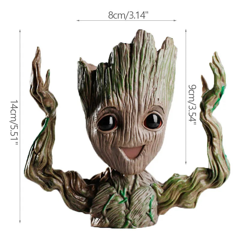Home Decoration Groot Planter Flower Pots For Indoor Flowers Pot Tree Man Ornaments Anime Figure Statue Art Crafts Kid Men Gifts Quick Pick Grocers