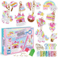 Children's cartoon unicorn magic gemstone diamond painting children's set, homemade keychain sticker art craft children's girl Econic Blanks