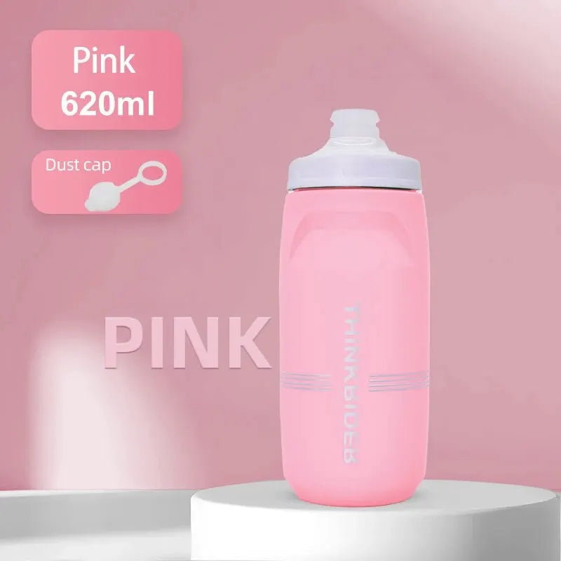 ThinkRider 620ml/750ml Bicycle Bottle MTB Road Bike Water Bottle Outdoor Sports Plastic Portable Large Capacity Drink Cycling Quick Pick Grocers