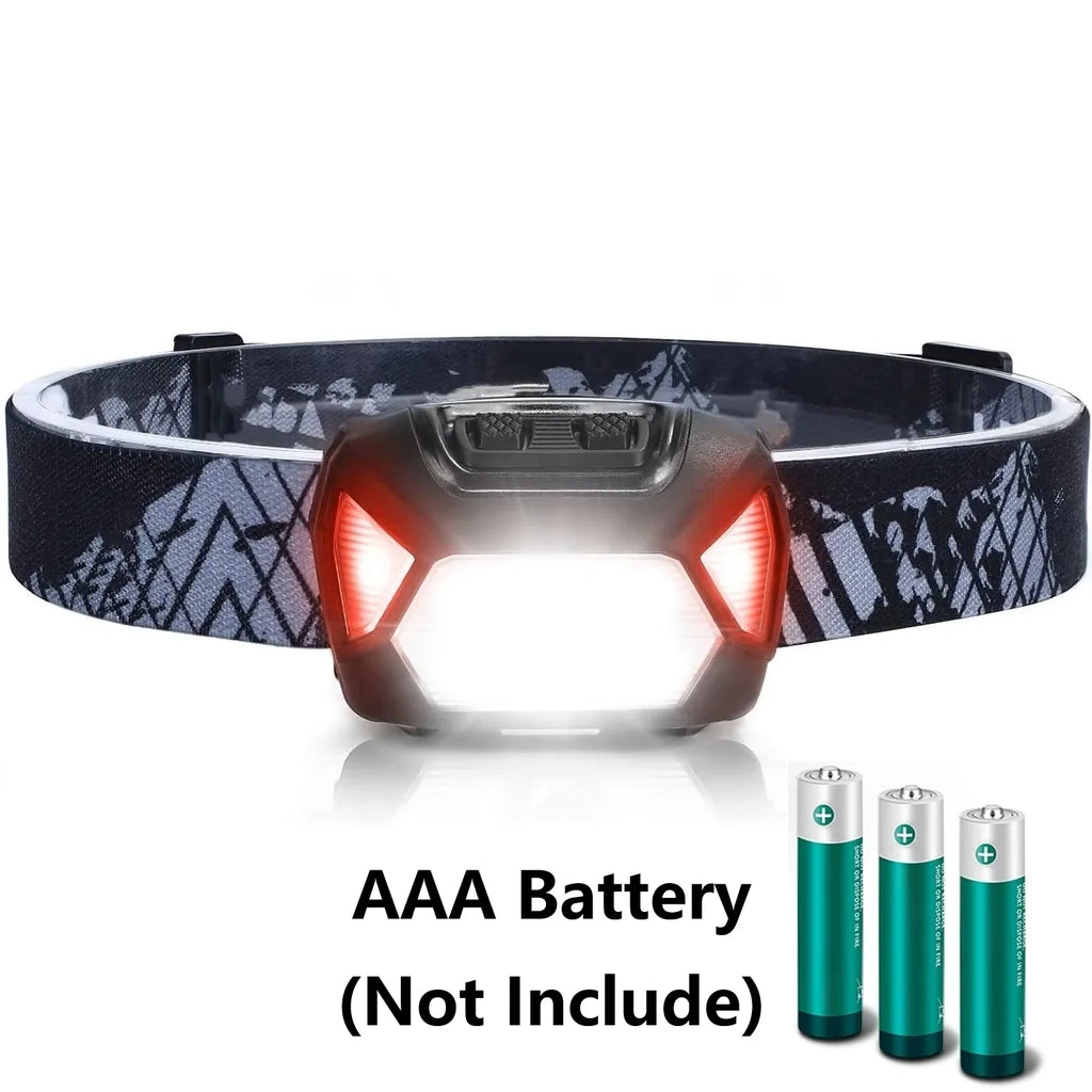 6 Modes Usb Rechargeable Headlamp IPX4 Waterproof Headlight Flashlights LED Head Lamp With Red Green Light For Outdoor Fishing