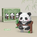 Creative DIY Assemable Animal Cute MINI Chinese Style Animal Panda Building Block Educational Boy Toys For Children Model Bricks Purest Peak Salt