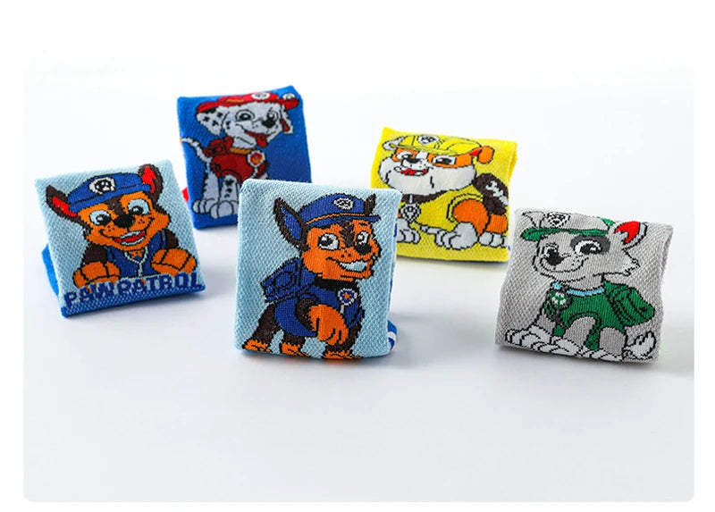 5 Pairs Paw Patrol Kids Socks Cotton Boys Cute Cartoon Socks for Children Baby Casual Socks Spring and Summer Boys Socks Quick Pick Grocers