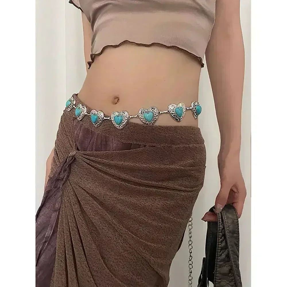 New Butterfly Tassel Waist Chain Y2K Trendy Bohemian Belt Summer Beach Accessories Vintage Flower Bohemian Belt Quick Pick Grocers