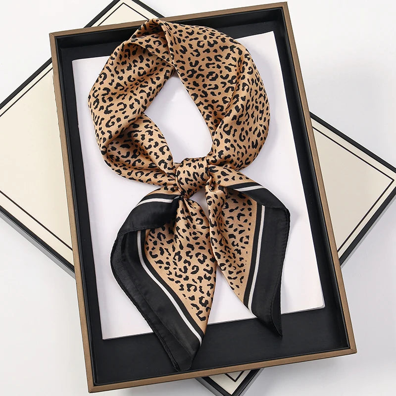 60Colors Luxury Scarf Women 70*70Cm Silk Feel Square Hair Wrapping Foulard Satin Shawl Big Size Head Bandana Hijab Handkerchief Quick Pick Grocers