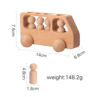 Wooden Train Birthday Toy  Montessori Toys Baby Educational Toys  Wooden Trolley  Baby Learning Toys  Number Of Wood Baby's Toys Purest Peak