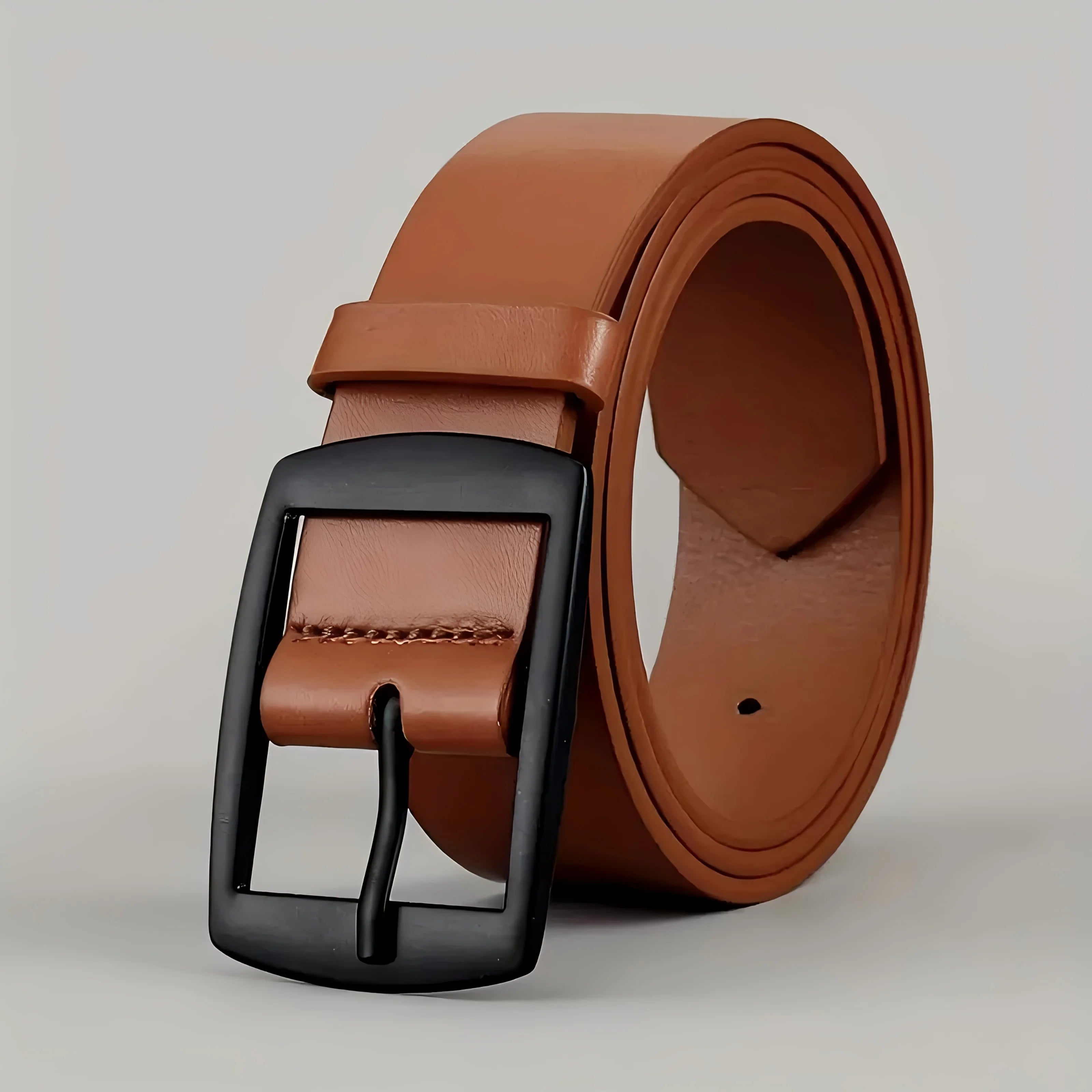 New Luxury Belt for Men PU Leather Belt Metal Pin Buckle High Quality Famous Brand Designer Waist Strap Belt for Jeans Plus Size Quick Pick Grocers