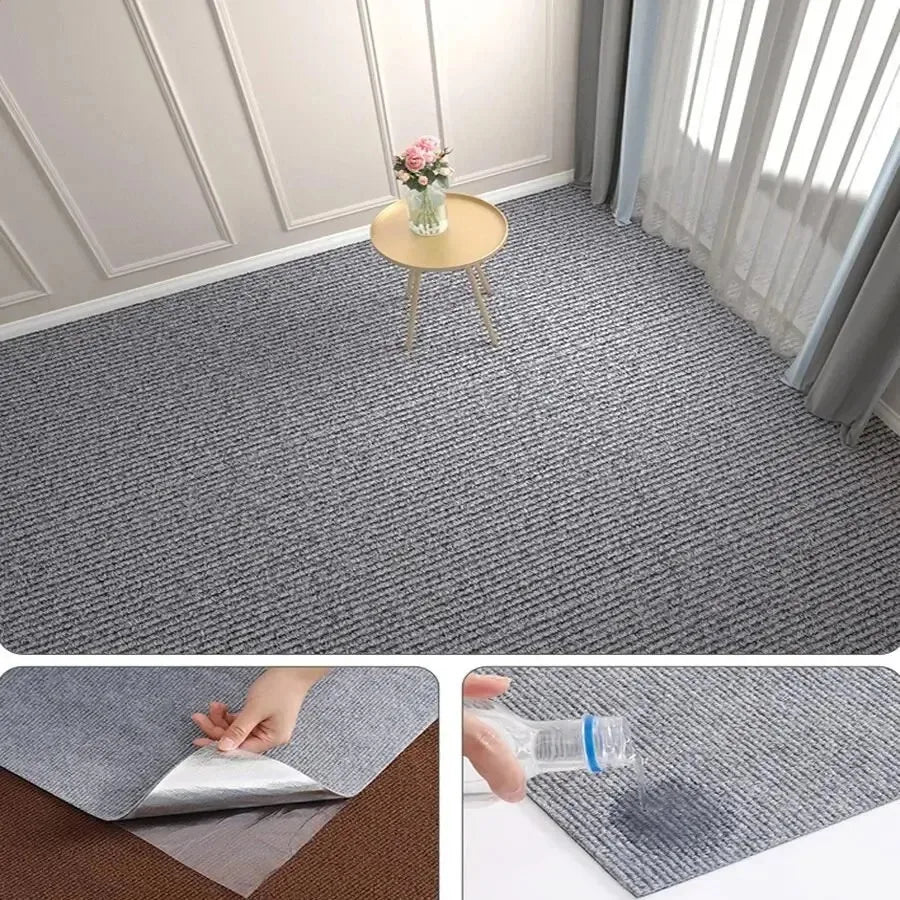 40cmx3m Premium Self-Adhesive Non Slip Pad Waterproof Oil Proof Floor Mats for Kitchen Bathroom Outdoor Anti-Skid Rug Home Decor Quick Pick Grocers