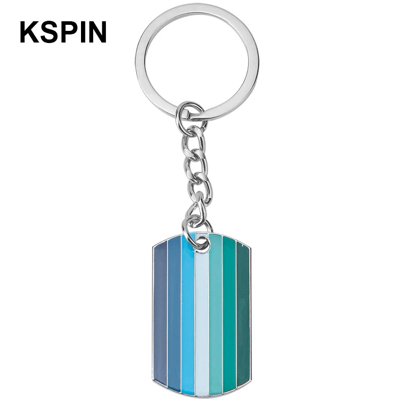 Progress Transgender Rainbow Pansexual pride Genderqueer pride Asexual Metal Key Ring Key Chain For Women Jewelry Quick Pick Grocers