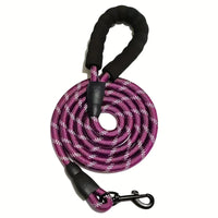 Reflective Dog Leash With Comfortable Padded Handle - Double Heavy Duty Traction Rope For Strong Dogs - Enhance Safety And Contr Econic Blanks