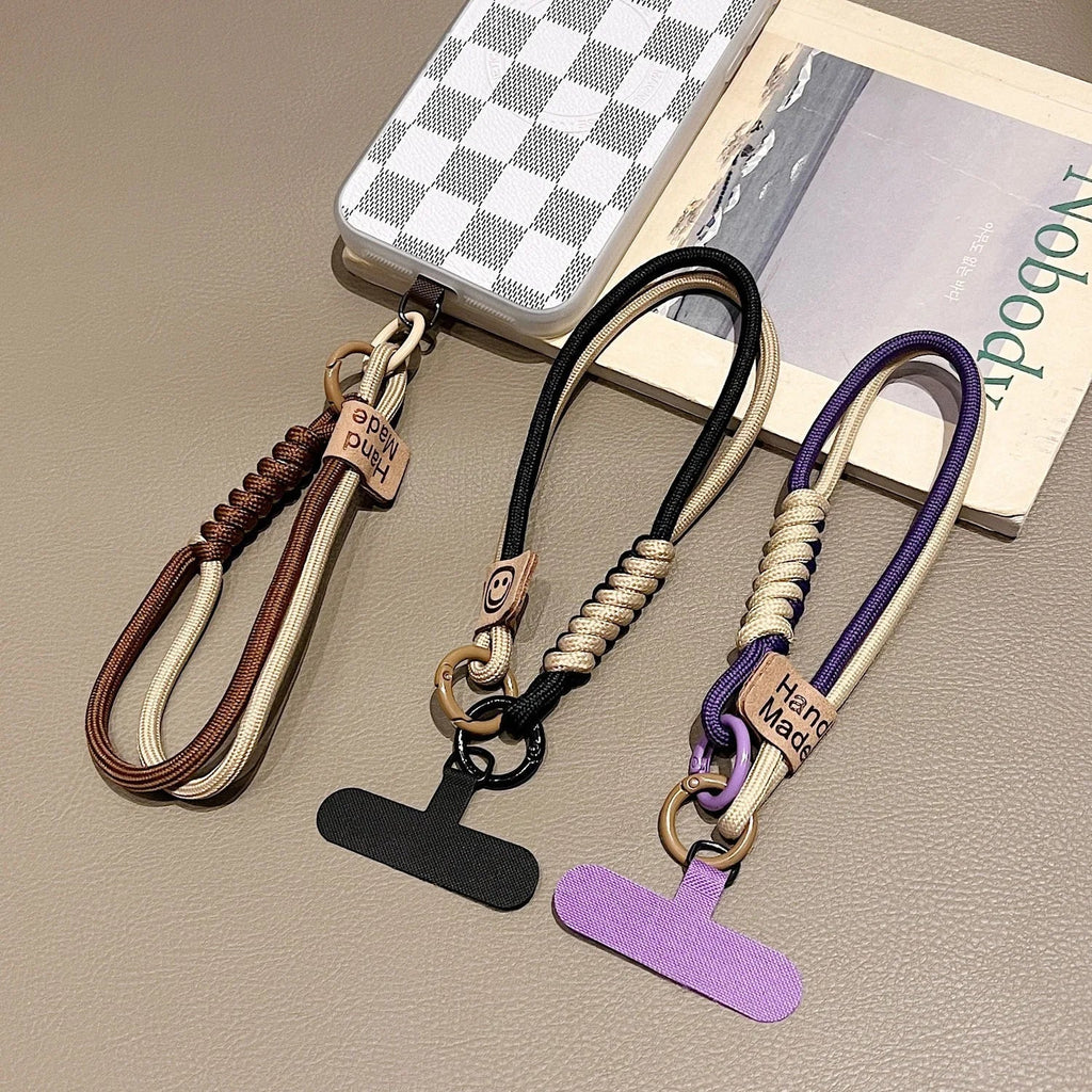 Mobile Phone Lanyard Luxury Braided Wrist Mobile Phone Lanyard Hand-held Pendant Anti-fall Multifunctional Wristband Quick Pick Grocers