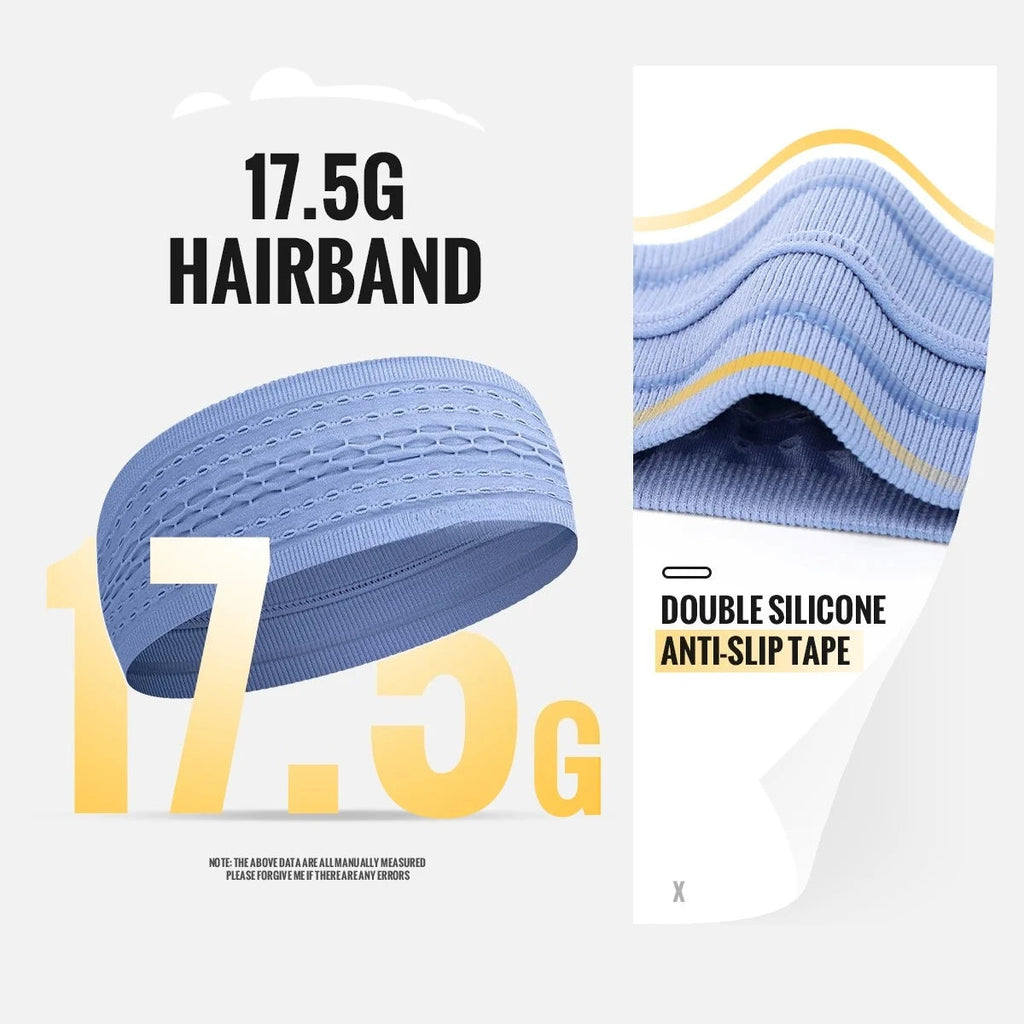 1PC Non-Slip Sport Headbands Moisture Wicking Workout Sweatband for Men & Women Fitness Running Cycling Football Yoga Hairband Quick Pick Grocers