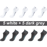 High Quality 10Pairs Men Socks Combed cotton 100% Summer Sports Sock Plus Size EUR38-48 Quick Pick Grocers