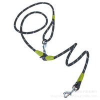Reflective Nylon Leashes Pet Dogs Chain Traction Rope Leads for Running Dog Walking Free Hands Rope Chain for Small Large Dogs Quick Pick Grocers