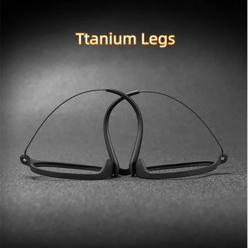 Ultralight Fashion Retro Round Glasses Frames Women TR90 Titanium Optical Prescription Men's Eyeglasses Frame H3050 Econic Blanks