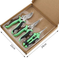190mm Straight Head Pruning Shears Non-slip HandleStainless Steel Outils Manuels Household Bonsai Garden Scissors Pruing Shear