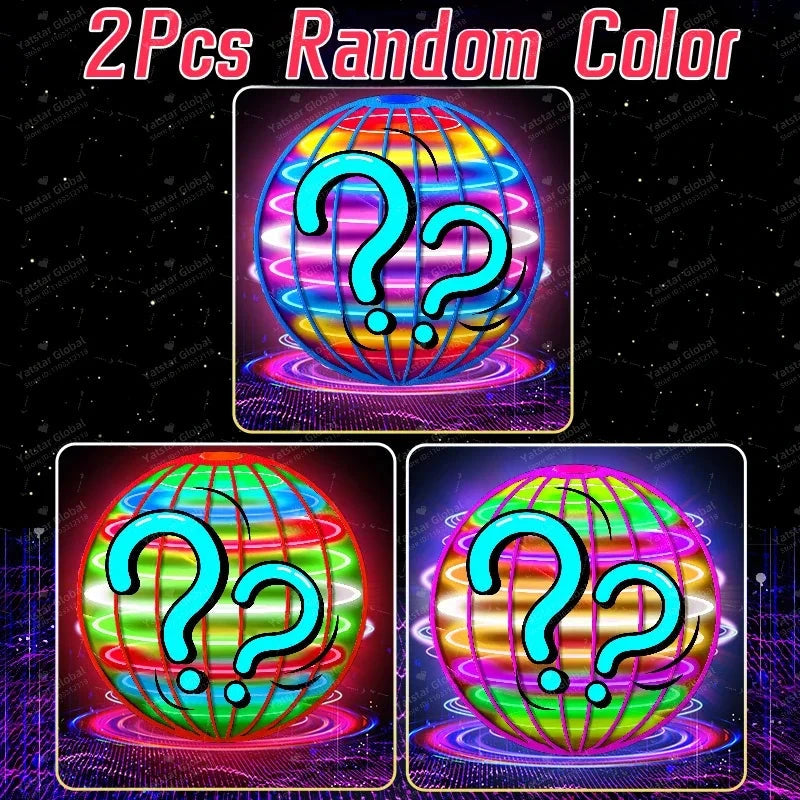 Flying Ball Children's Hand Controlled Color LED Cosmic Globe 360 ° Rotating Suspension Ball Suitable for Indoor and Outdoor Toy Econic Blanks