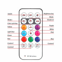 1-6PCS Wireless LED Drone Strobe Light for Motorcycle Car Bike Remote Control Warning Light Indicator Light USB Charging 8Colors
