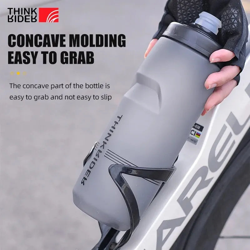 ThinkRider 620ml/750ml Bicycle Bottle MTB Road Bike Water Bottle Outdoor Sports Plastic Portable Large Capacity Drink Cycling Quick Pick Grocers