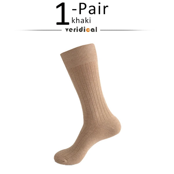 Man Long Socks Plus Combed Cotton Striped Business Breathable,Deodorant Party Dress Large Size Formal Socks Gentleman EU45-50 Quick Pick Grocers