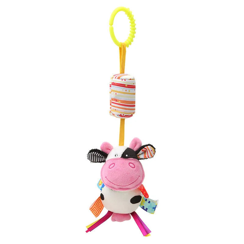 Soft Infant Crib Bed Stroller Mobile Hanging Rattle Baby Educational Toys Brain Developmental Hand Grip Cute Stuffed Animal Toys Purest Peak