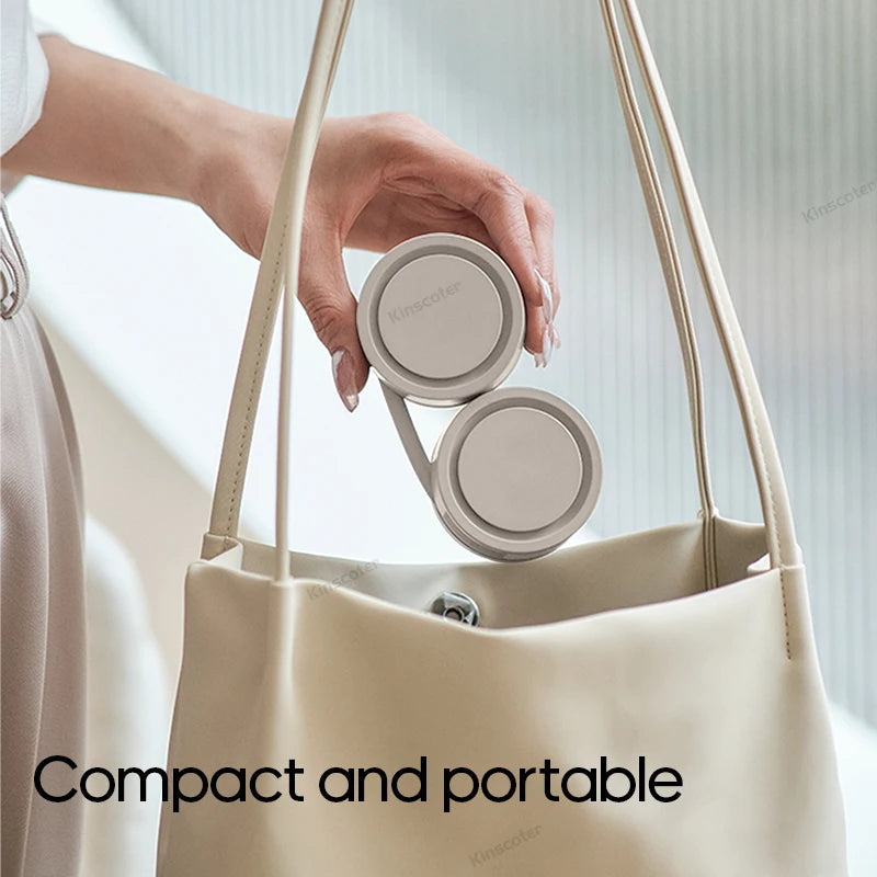 New Hanging Neck Fan Portable Cooling Fan Air Cooler USB Leafless Bladeless Neckband Mini Rechargeable Electric Fans Quick Pick Grocers