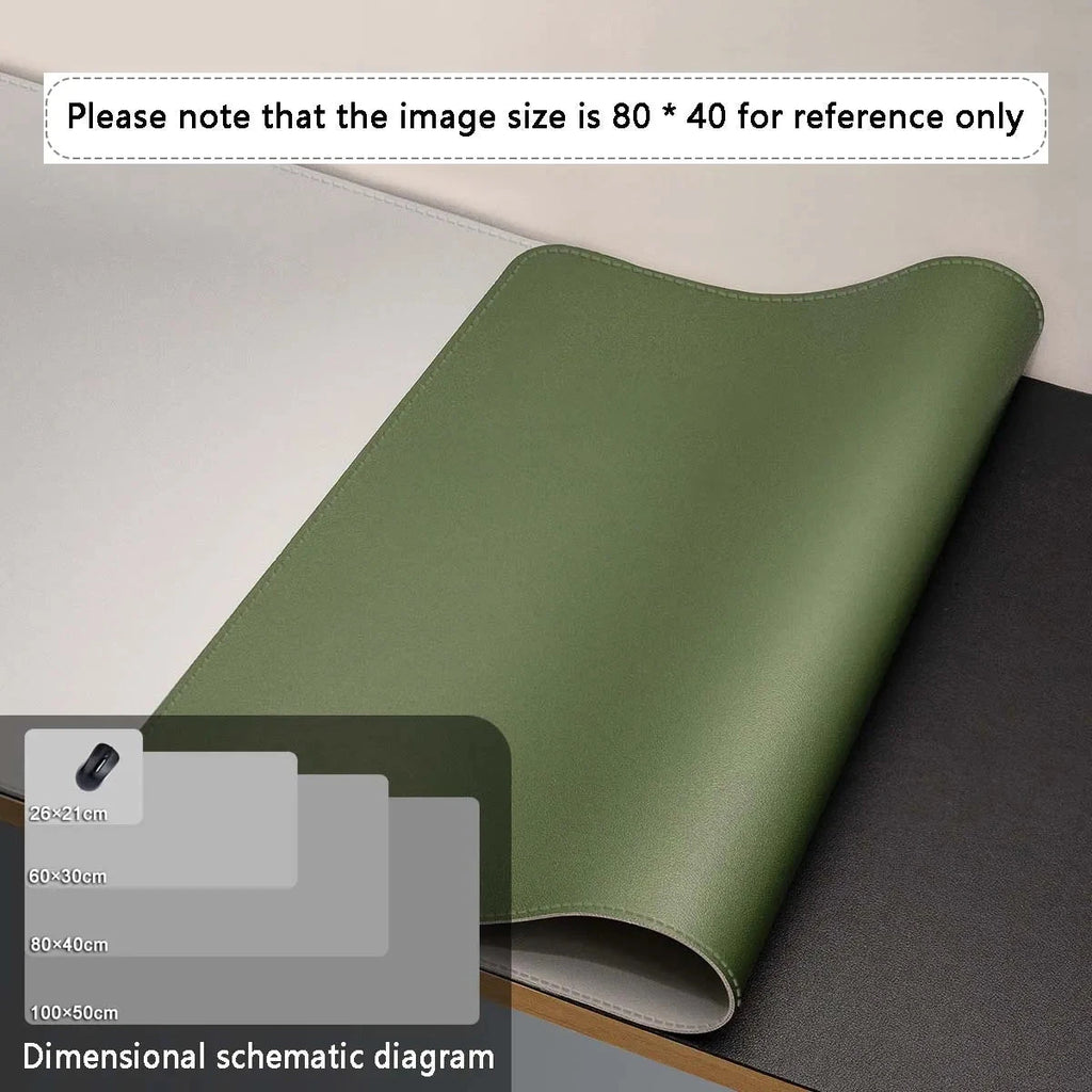 Mouse Pad Large Size Office Desk Protector Mat PU Leather Waterproof Desktop Keyboard Desk Pad Gaming Mousepad PC Accessories Econic Blanks