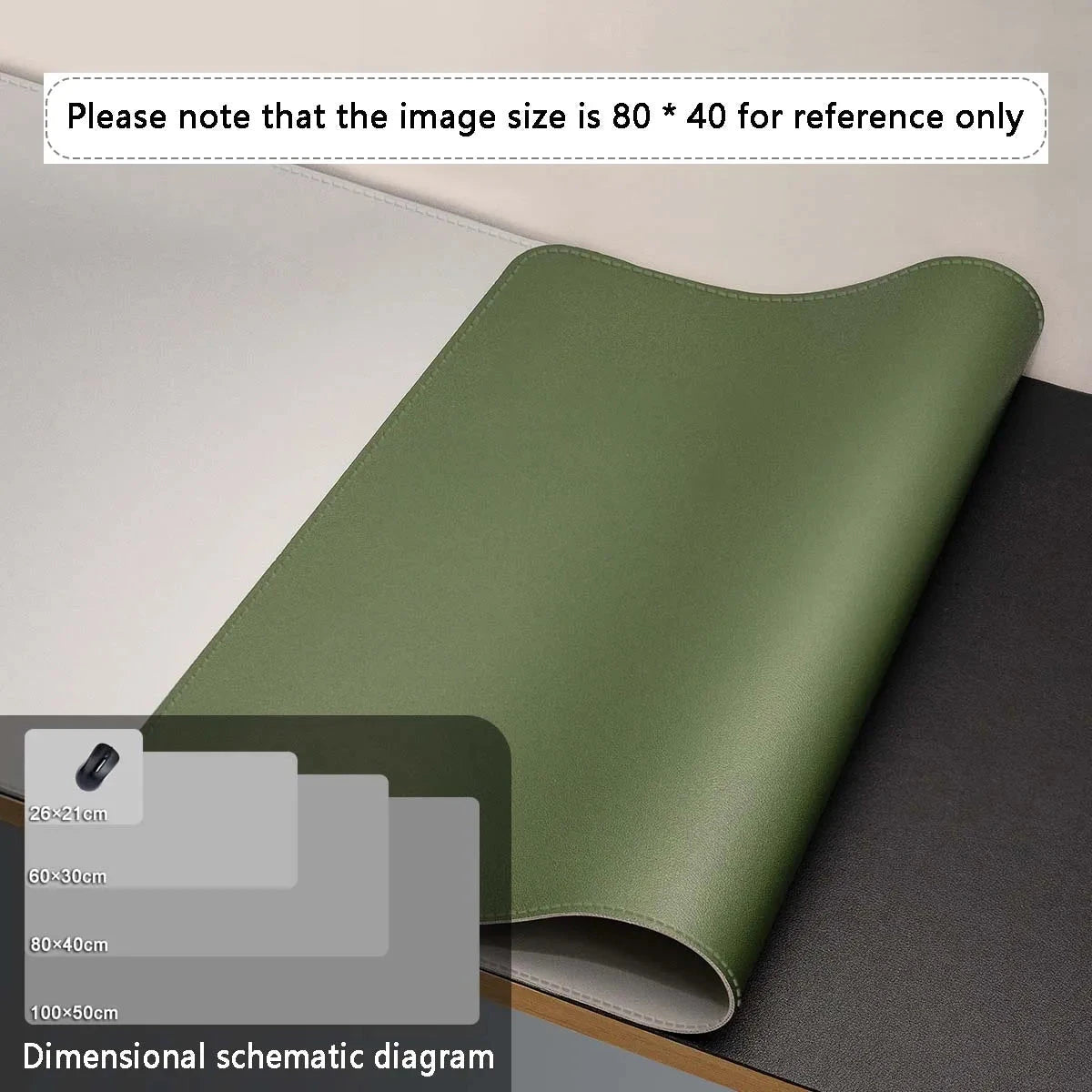 Mouse Pad Large Size Office Desk Protector Mat PU Leather Waterproof Desktop Keyboard Desk Pad Gaming Mousepad PC Accessories Econic Blanks