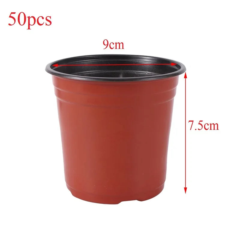 Flower Pot Plastic Grow Box Fall Resistant Tray For Home Garden Plants Nursery Cup Transplant Flower Plant Pots E2 Quick Pick Grocers
