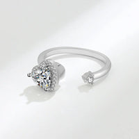 VENTFILLE 925 Sterling Silver Sunflower Diamond Zircon Rotatable Ring For Women Gift Relieve Stress Ring Jewelry Wholesale Quick Pick Grocers