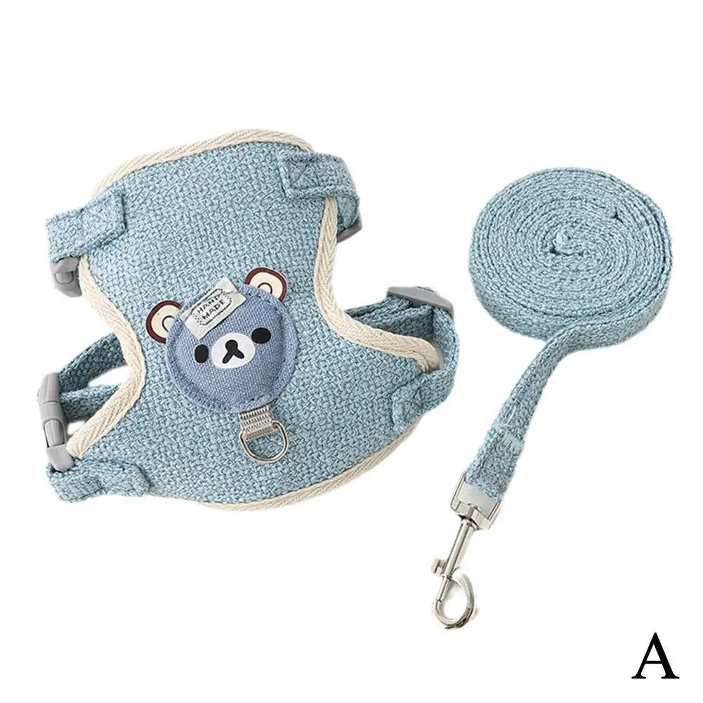 Undershirt Style Pet Leash Adjustable Cat Dog Harness Breathable Leash  Convenient Pet Vest For Small Dog Cat Supplies Econic Blanks