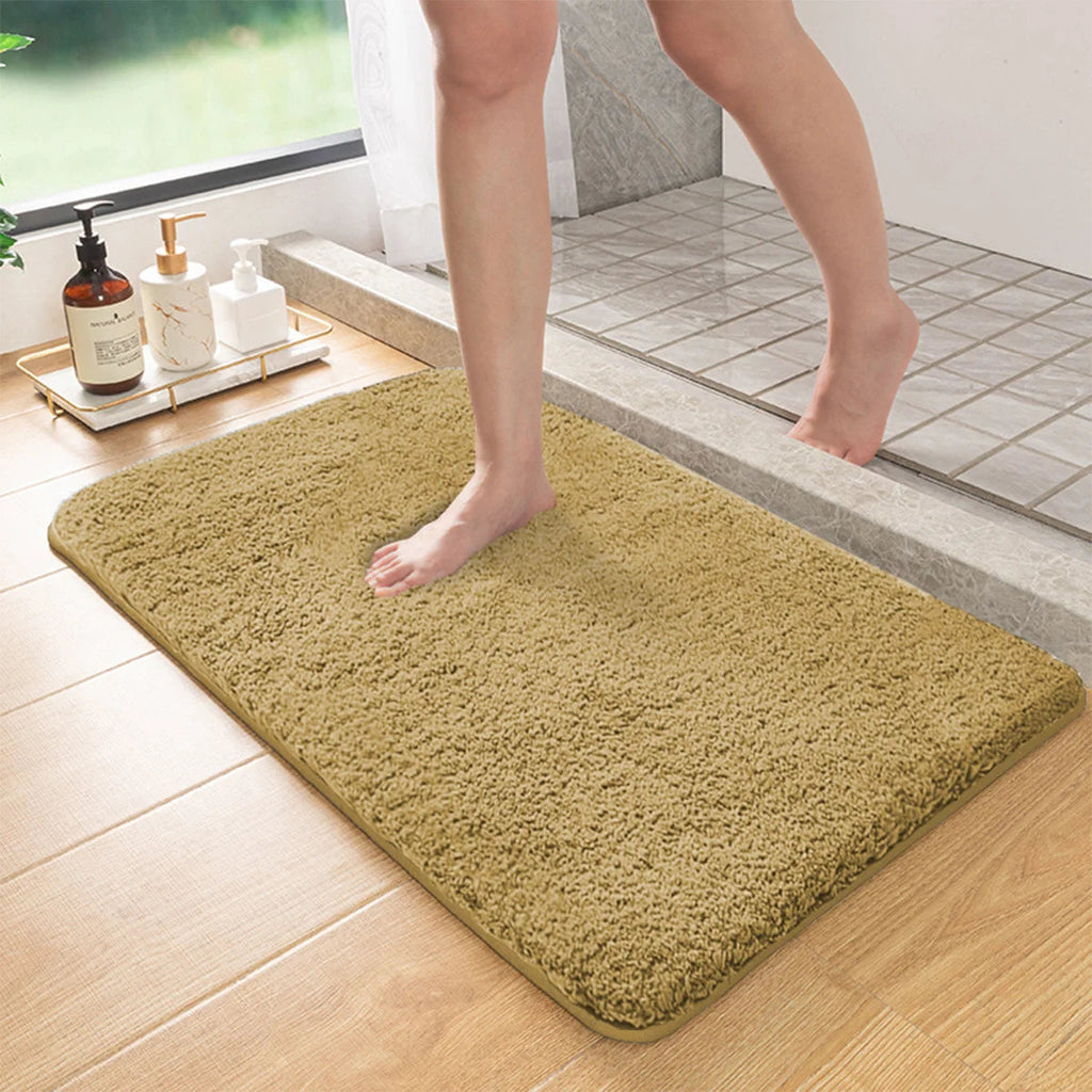 Long hair absorbent bathroom mat furry shower room foot wiping mat toilet non-slip mat entrance mat Econic Blanks