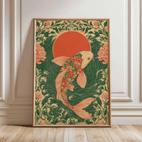 Japanese Red Koi Fish Canvas Prints Poster Modern Minimalism Aesthetic Art Prints Bedroom Kitchen Home Decor Art Poster Gifts Quick Pick Grocers