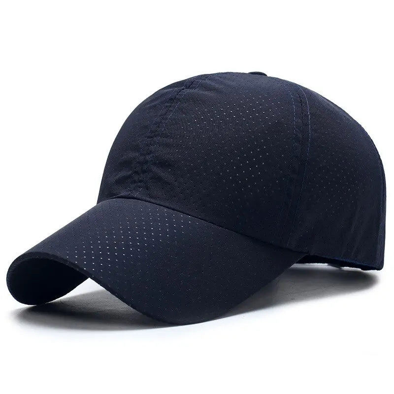 Hat Men Spring Summer Solid Color Mesh Cap Baseball Cap Women Autumn Korean Edition Sunscreen Hat Mesh Breathable Peaked Cap Quick Pick Grocers