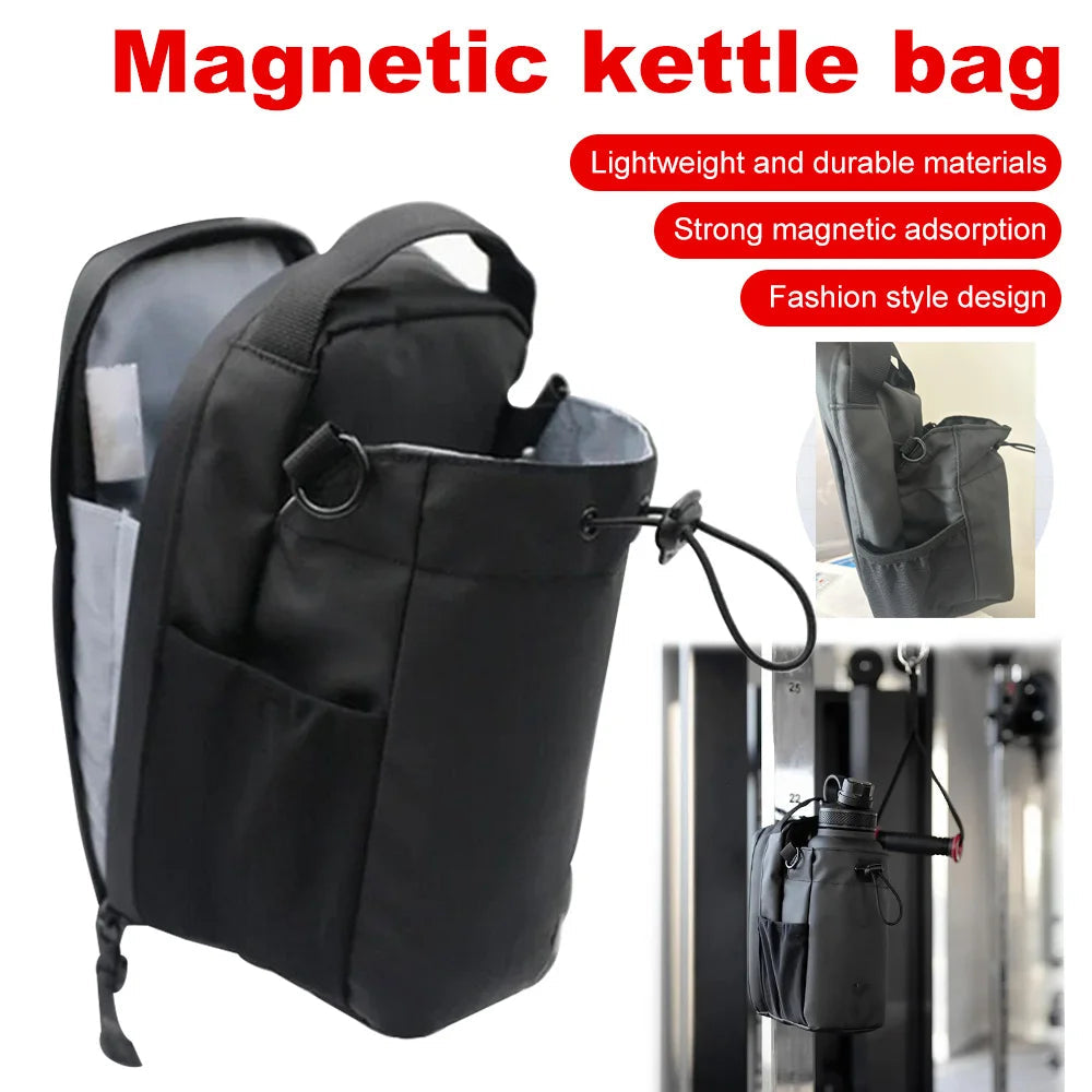 2025 Magnetic Gym Sling Bag Water Bottle & Phone Holder Waterproof Crossbody Bag for Outdoor Sports Travel Fitness Accessories Econic Blanks
