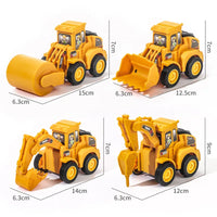 Engineering Vehicle Model Press Sliding Car Excavator Bulldozer Children Educational Construction Vehicle Toy Kids Boy Gift Quick Pick Grocers