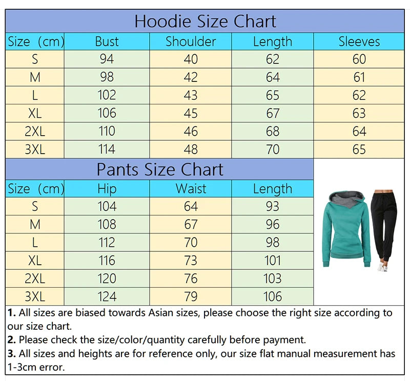Woman Tracksuit Two Piece Set Winter Warm Hoodies+Pants Pullovers Sweatshirts Female Jogging Woman Clothing Sports Suit Outfits Quick Pick Grocers