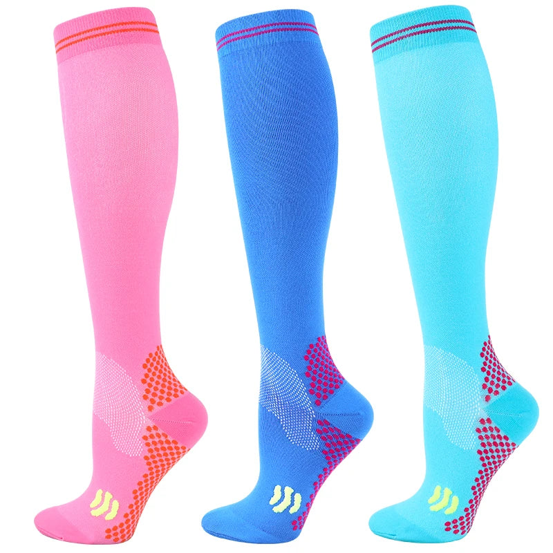 1/3 Pairs Dropship Compression Socks Varicose Veins 20-30 Mmhg Men Women Socks For Running Cycling,Football Soccer Stockings Quick Pick Grocers
