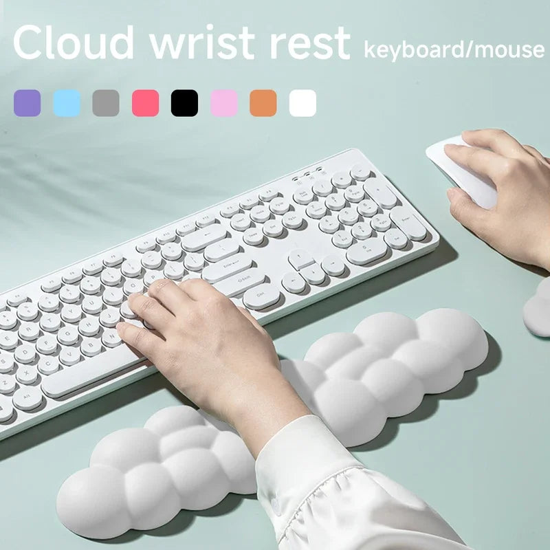 Mouse pad with wrist rest keyboard cloud anti-slip desktop office gamer mouse wrist rest Ergonomic keyboard mouse pad wrist rest Quick Pick Grocers