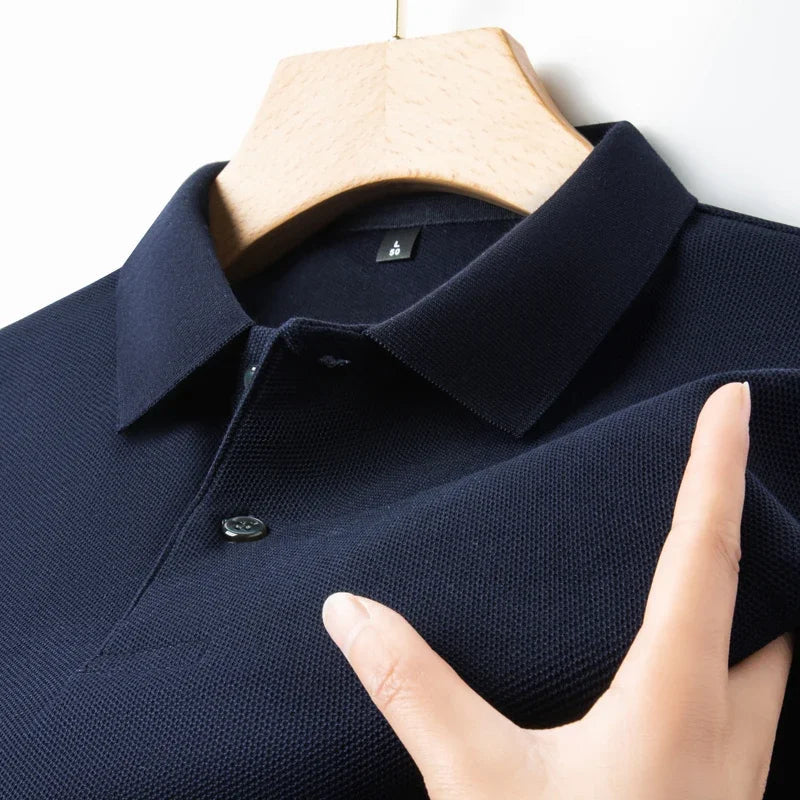 Men's 100% Cotton Polo Shirt - Summer Casual Breathable Tee,19 Colors,Ideal for Golf and Sports,Business Casual,Silk-Like Finish Quick Pick Grocers