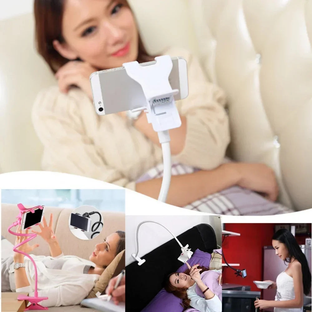 Adjustable Long Arm Phone Stand | Universal Bedside Desk Mount Holder | Fits for iPhone Samsung Xiaomi Huawei All Models Quick Pick Grocers