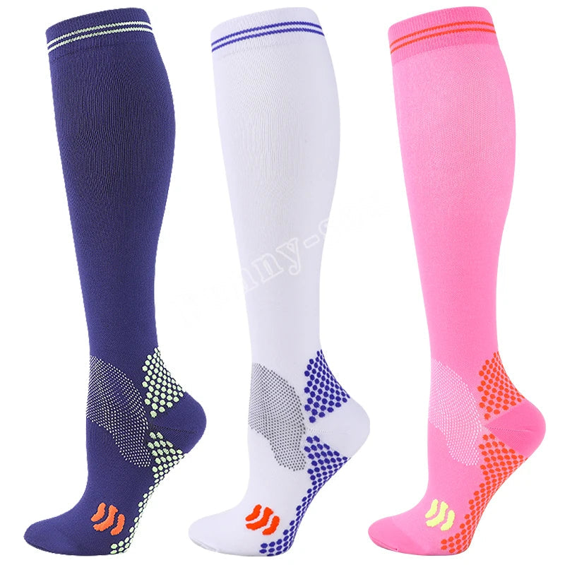 1/3 Pairs Dropship Compression Socks Varicose Veins 20-30 Mmhg Men Women Socks For Running Cycling,Football Soccer Stockings Quick Pick Grocers