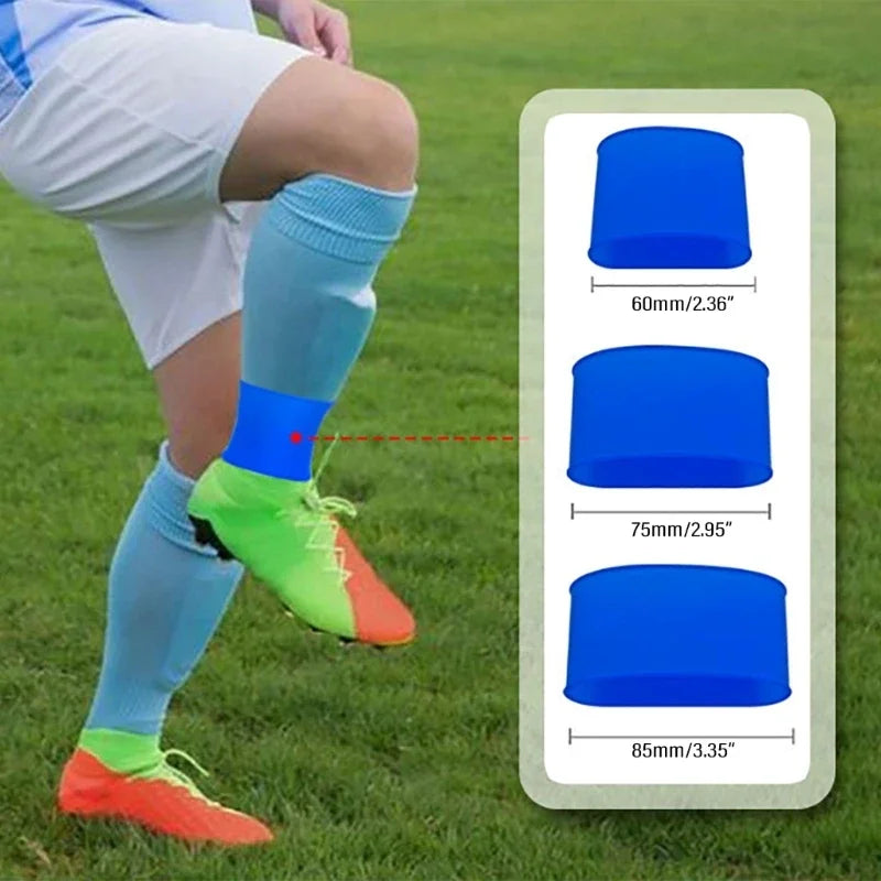 1 Pair Soccer Shin Guard Straps Silicones Shin Pad Holder Practical Shin Pad Banding for Football Running Cycling Sports Quick Pick Grocers