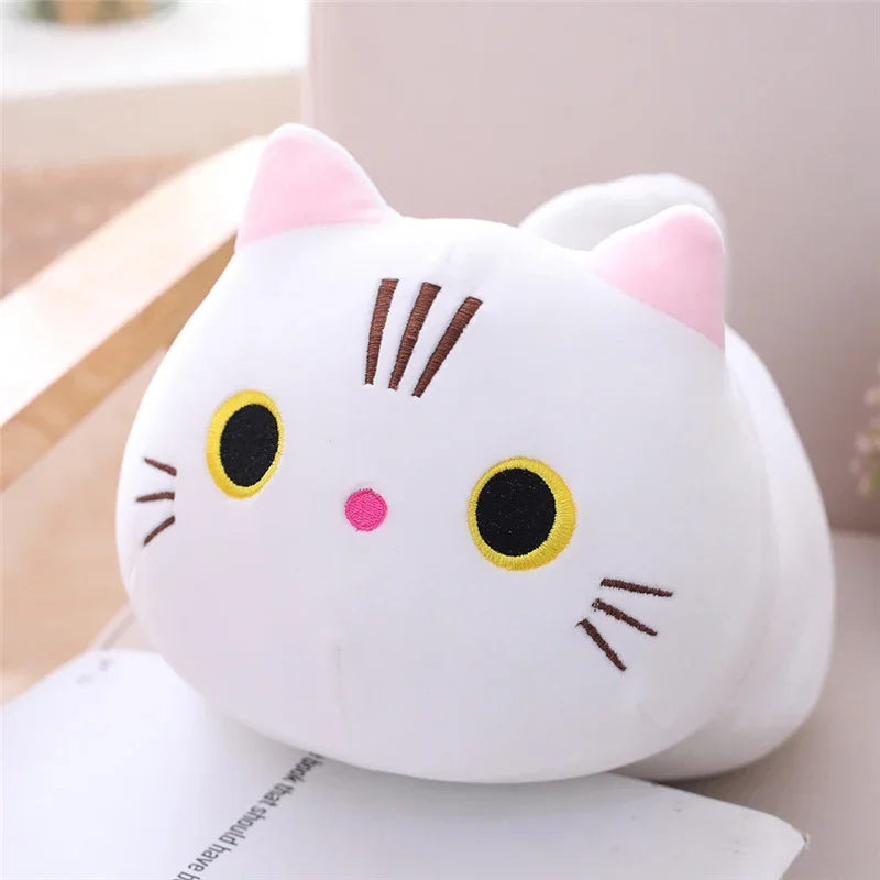 20cm Cute Soft Cat Plush Pillow Sofa Cushion Kawaii Plush Toy Stuffed Cartoon Animal Doll Lovely Gift Quick Pick Grocers