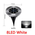1/4/8Pcs Solar Lights Outdoor 8/20LEDs Disk Underground Lamp Spotlight Buried Solar Light for Home Garden Lawn Yard Decoration Quick Pick Grocers