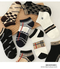 5/10pcs Men's Thin Breathable Low-Cut Socks - Anti-Odor, Moisture-Wicking, Lightweight, Comfortable & Versatile for Daily Wear Quick Pick Grocers