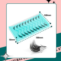 New Half Eyelashes 3/10Pairs Half Lashes Natural 3D Cat Eye Lashes Clear Stem False Eyelash Extension Makeup Faux Cils maquiagem Purest Peak