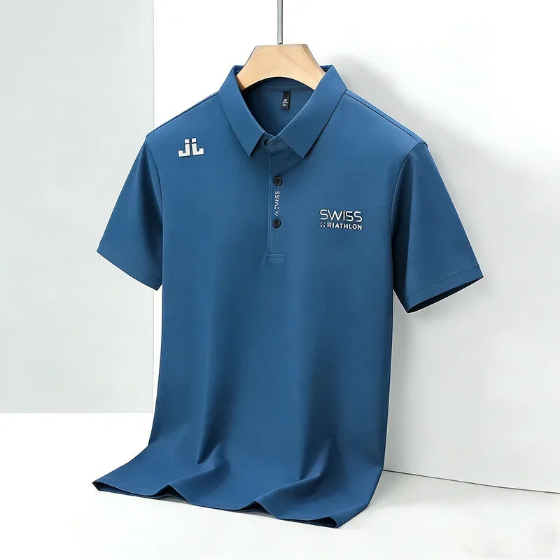 2026 New Men's Regular Fit Short Sleeve Polo Shirt Soft Comfortable Fabric Casual Sport Summer Fashion Top Tee Quick Pick Grocers